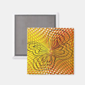 ハニカムバタフライ磁石 マグネット (正面/裏面)