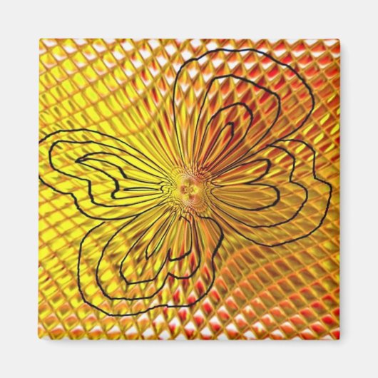 ハニカムバタフライ磁石 マグネット (正面)