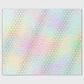 ハニカムパステルカラー ラッピングペーパー (フラット)