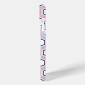 ハニカムパタカッコいいーンおよびピンクモノグラム Case-Mate iPhoneケース (裏面 / 左)