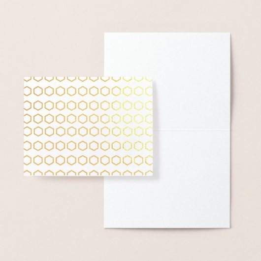 ハニカムパターンありがとう 箔カード (ディスプレー)