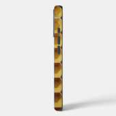 ハニカムパターンの黄色い六角形 Case-Mate iPhoneケース (裏面 / 左)