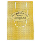 ハニカムパターンスクリプト ミディアムペーパーバッグ (裏面)