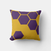 ハニカムパターン六角ジオメトリ クッション (正面)