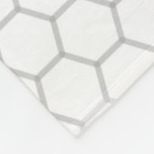 ハニカムパターン六角デザイン フリースブランケット (角)