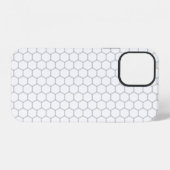 ハニカムパターン六角デザイン iPhoneケース (裏面横)