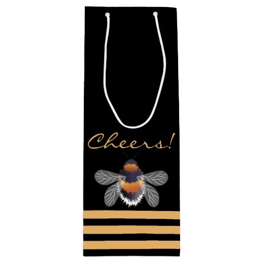 ハニカムパターン ワインギフトバッグ (正面)