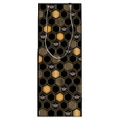 ハニカムパターン ワインギフトバッグ (裏面)