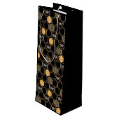 ハニカムパターン ワインギフトバッグ (裏面アングル)