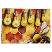 ハニカムビーとガーデンのストリングライト ラージペーパーバッグ (裏面)