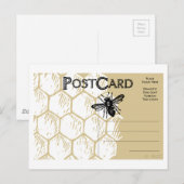 ハニカムビーはがき ポストカード (正面/裏面)
