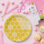 ハニカムビーをテーマにしたパーティープレート ペーパープレート (パーティー)
