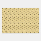 ハニカムビーゴールデンアンバーカラー ラッピングペーパーシート (正面2)
