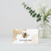 ハニカムビーファームビーキーパーアピアリストハニービーズブ 名刺 (スタンド正面)