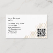 ハニカムビーファームビーキーパーアピアリストハニービーズブ 名刺 (裏面)