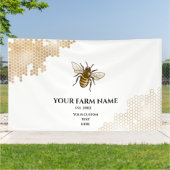 ハニカムビーファームビーキーパーアピアリストハニービーズブ 横断幕 (外側)