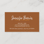 ハニカムビーファーム養蜂場金ゴールド 名刺 (裏面)