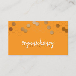 ハニカムビーファーム養蜂場金ゴールド 名刺