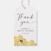 ハニカムビーブライダルシャワーありがとう ギフトタグ (正面)