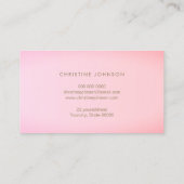 ハニカムピンク 名刺 (裏面)
