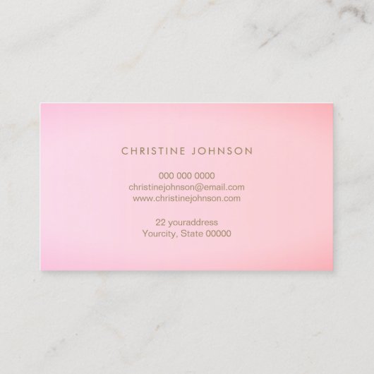 ハニカムピンク 名刺 (裏面)