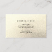 ハニカムフェイク金ゴールドフォイルbeeロゴ 名刺 (裏面)