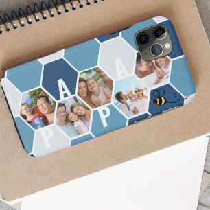 ハニカムフォトコラージュパパまたは4文字の名前 iPhone 11 PRO MAXケース