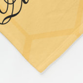 ハニカムフリースブランケット付き可愛いクイーンビー フリースブランケット (角)