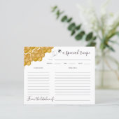 ハニカムブライダルシャワーレシピカード (スタンド正面)