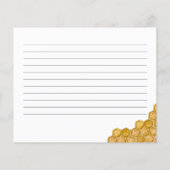 ハニカムブライダルシャワーレシピカード (裏面)