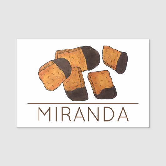 ハニカムブリティッシュスポンジチンダトフィー甘い店 名札 (正面)