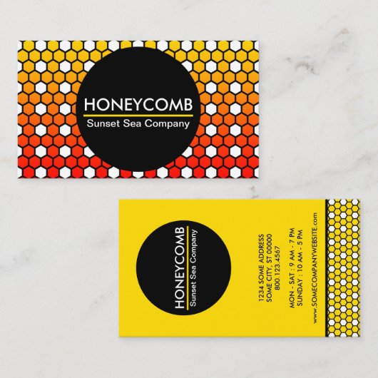 ハニカムヘキサ会社 名刺 (正面/裏面)