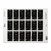 ハニカムヘラルビーハニーメタリック金ゴールドブラック ラベル (フルシート)