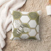 ハニカムホワイト枕 クッション (ブランケット)