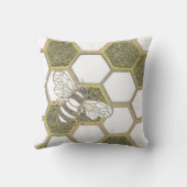 ハニカムホワイト枕 クッション (裏面)