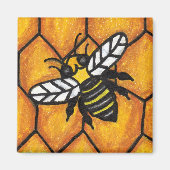 ハニカムマグネットのブズミングビー マグネット (正面)