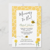 ハニカムマ男女兼用ームへベビーシャワー 招待状 (正面)