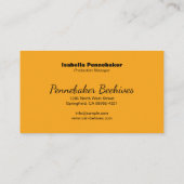 ハニカムミツバチの巣箱フレーム 名刺 (裏面)