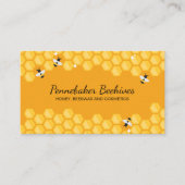 ハニカムミツバチの巣箱フレーム 名刺 (正面)