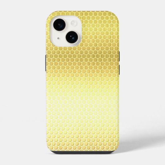 ハニカムミツバチの巣 iPhoneケース (裏面)