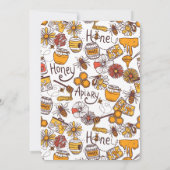 ハニカムミツバチの赤ちゃん歓迎会ご招待 (裏面)
