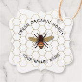 ハニカムミツバチ フェイバータグ (裏面)