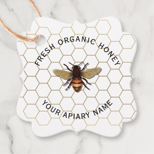 ハニカムミツバチ フェイバータグ (正面)