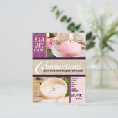 ハニカムモダン写真テンプレート事業用葉書 ポストカード (スタンド正面)