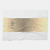 ハニカムモノグラムキッチンタオル キッチンタオル (横)