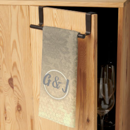 ハニカムモノグラムキッチンタオル キッチンタオル