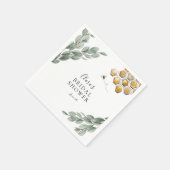 ハニカムユーカリブライダルシャワー スタンダードカクテルナプキン (角)