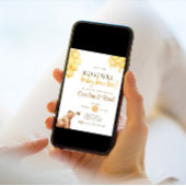 ハニカム何がベビーbee赤ちゃんシャワーを負担 招待状