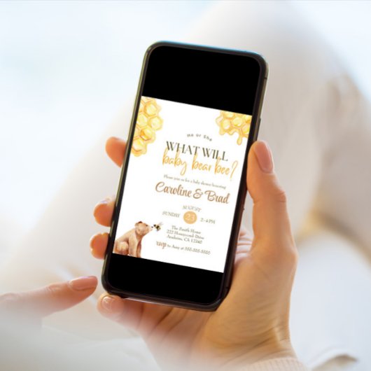 ハニカム何がベビーbee赤ちゃんシャワーを負担 招待状