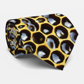 ハニカム六角パターンプリントノベルティネックタイ ネクタイ (ロール)
